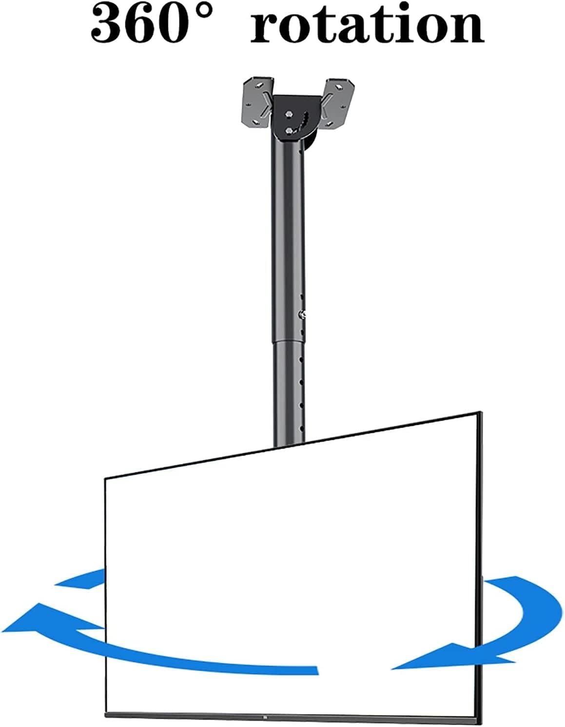 Adjustable Ceiling TV Mount Multi Functional TV Bracket for 14 32 Inch LCD/Plasma Monitors Telescopic Tilt & Swivel Design Space Saving Support for Home & Office Use