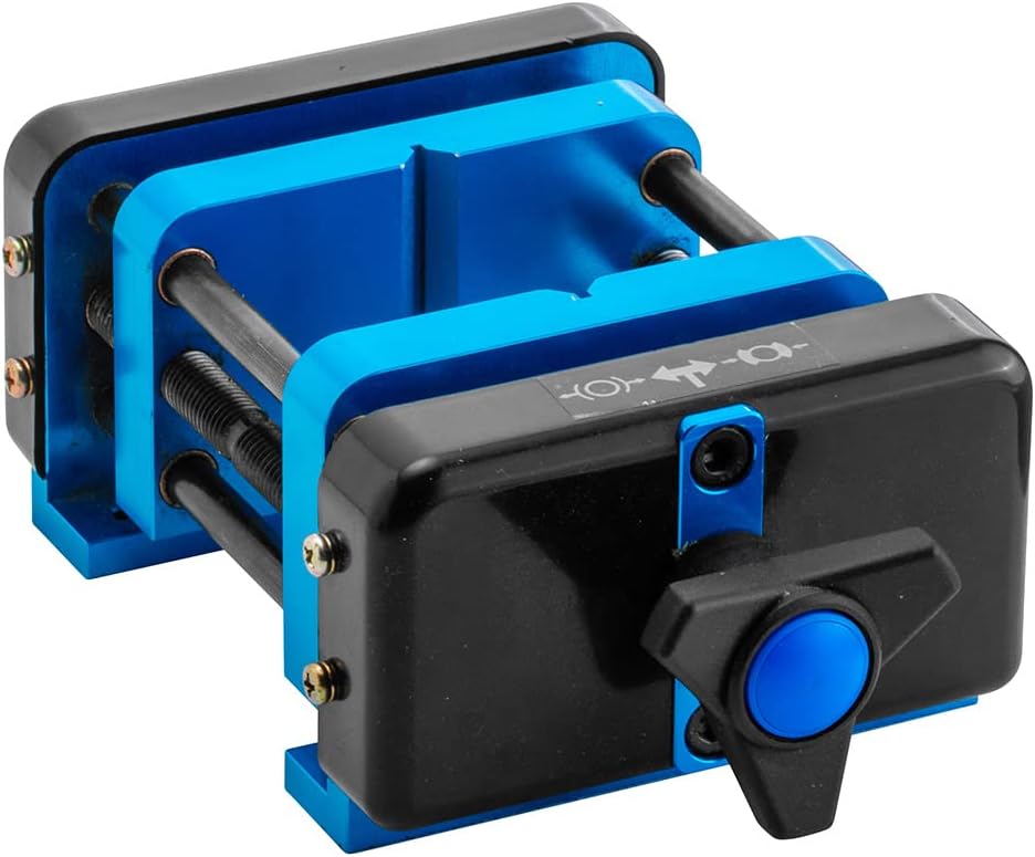 Rockler Self Centering Drill Vise w/Hex Key - Perfect Centering Tool for Pen Drilling Vise Holds Work Centered & Plumb – Portable Rockler Drill Guide - Steel, Aluminum Drill Press Vise