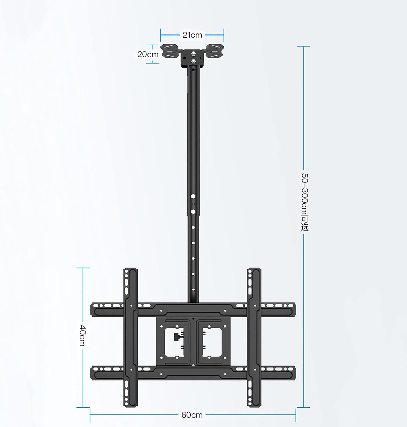 TV Stand,tv Wall Mount Tilt and Swivel TV Ceiling Mount, 30° Flip Down Adjustable TV Bracket, Fits Moat 32-65 Inch TVs, Wall and Ceiling Two Mounting (2m)