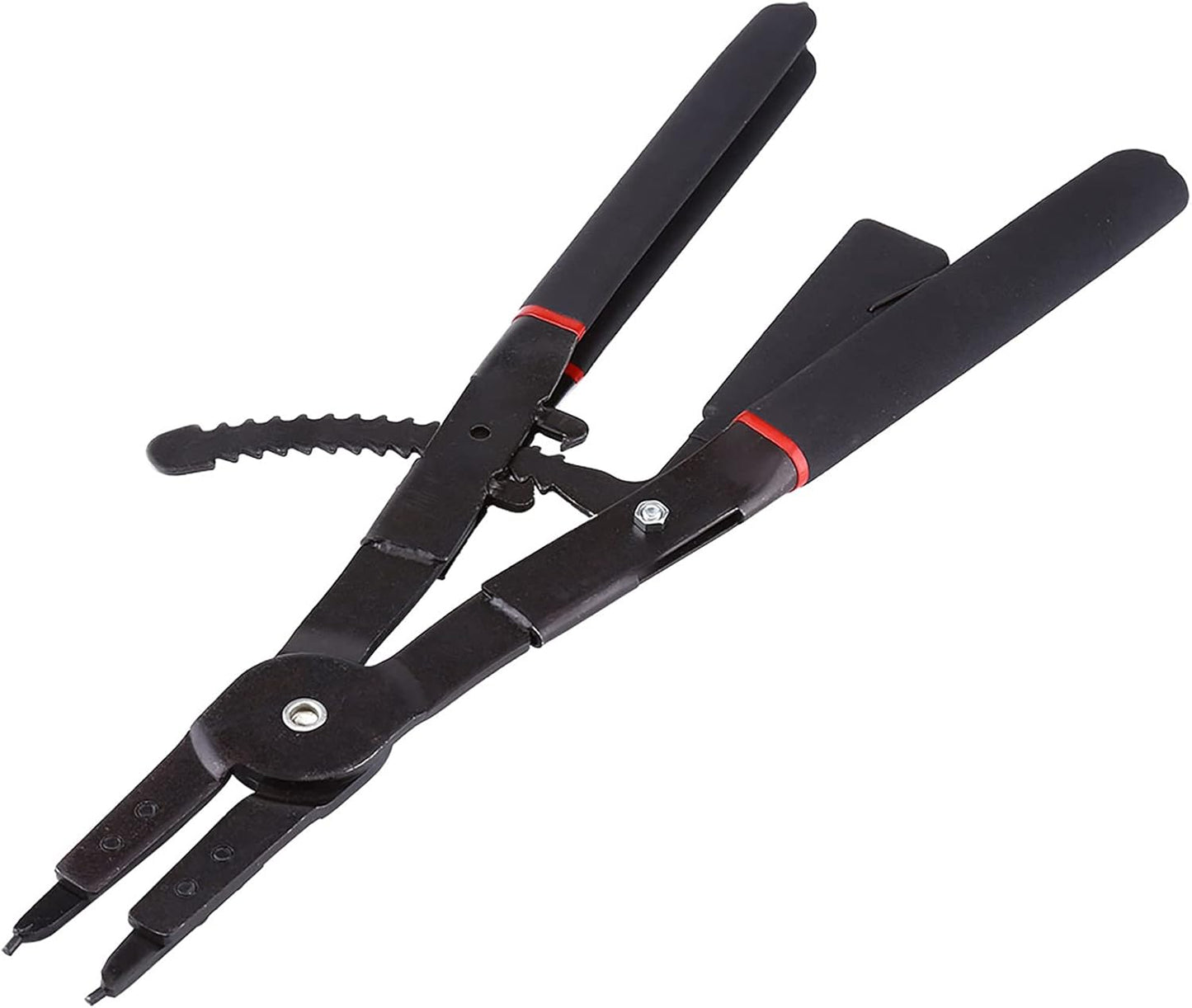 Watris Veiyi 2PCS Heavy Duty Circlip Pliers, 16" Snap Ring Pliers Set, Internal External Snap Ring Pliers, with 0°15°45°90°tips, to install and uninstall the snap rings
