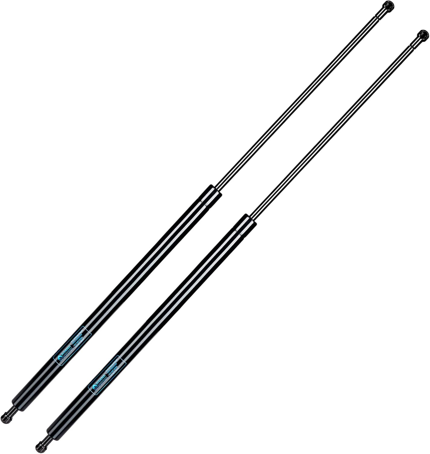 ARANA SF280M300 28 inch 300Lb Gas Struts Spring Shocks 28 inch 1335N Lift Support for Super Heavy-Duty Sled Trailer Tonneau Cover Trap Door Murphy Bed Truck Cover with 13mm Ball Sockets, Set of 2