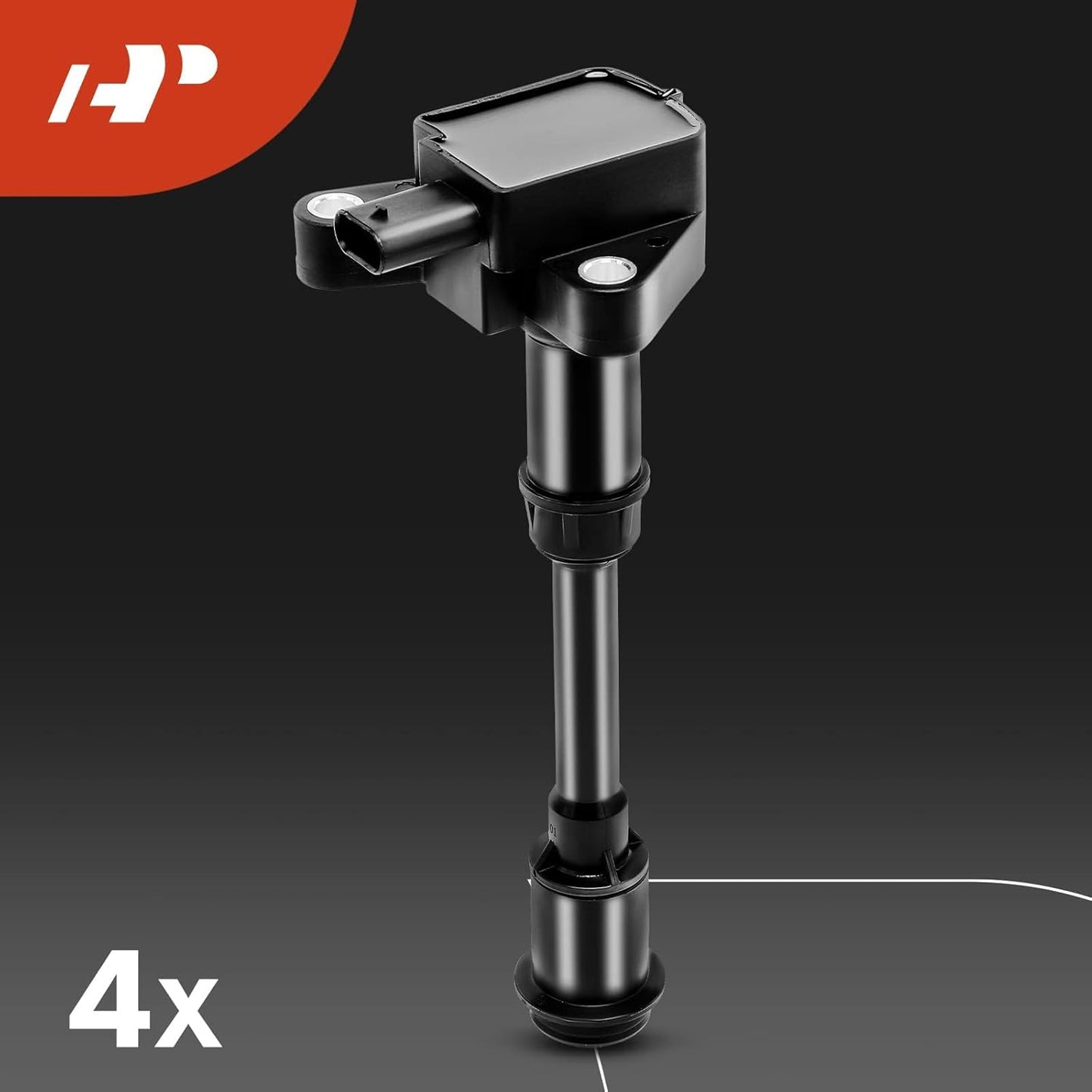 A-Premium Set of 4 Ignition Coil Pack and Iridium Spark Plugs Compatible with Ford Escape 2013-2016, Fusion 2013-2014, Fiesta 2014-2019, Transit Connect 2014-2016, 1.6L