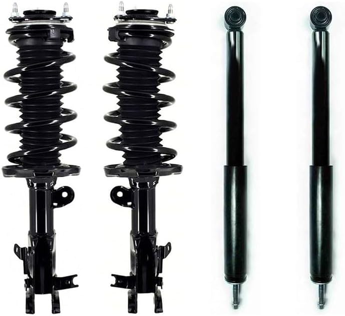 Struts and Shocks Complete Assembly - Front Rear Shock Absorber Suspension Strut with Coil Spring Assembly Pair Set for Honda Civic 1.8L 2014 2015, for Honda Civic 2.4L 2012 2013 - Brhaspatip,4PCS