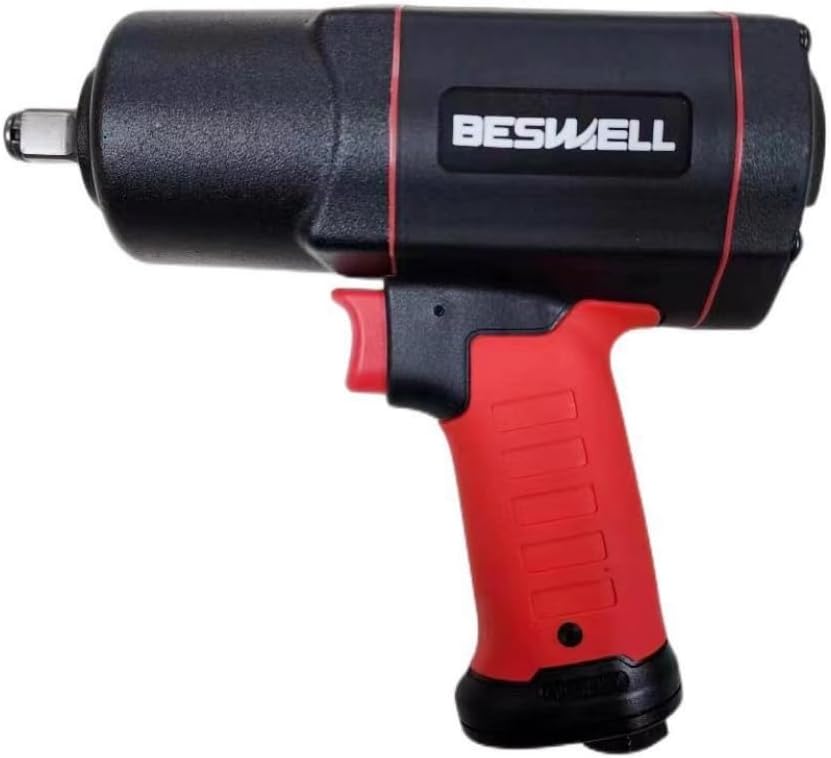 BESWELL® 1/2" Super High Torque Air Impact Wrench with Up to Real 1645 Foot-Pounds Max Loosen Torque Output-BW-112K