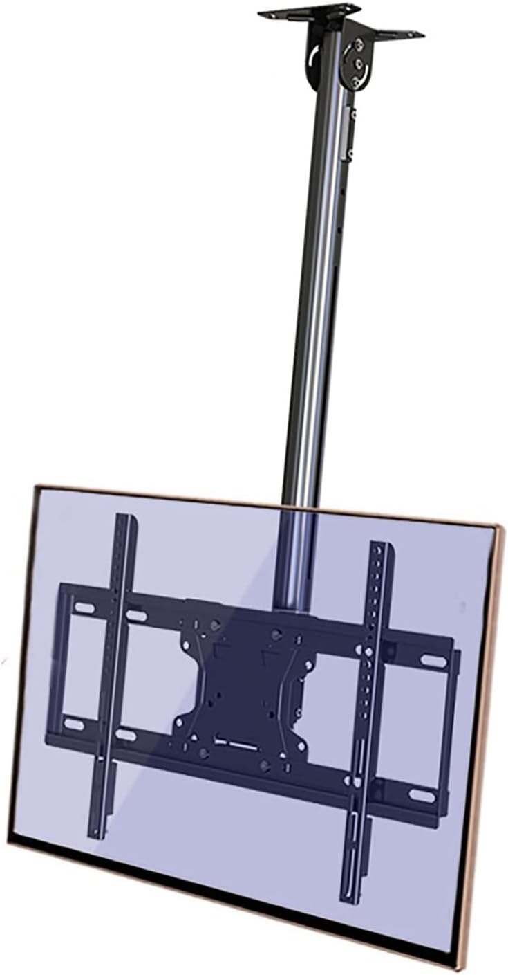 Adjustable Ceiling TV Mount Bracket - Ceiling Tv Mount for 32-65 Inch TVs, Full Motion Height Adjustable Swivel Tilting Bracket, for LCD TV and Monitors, Metal Expansion