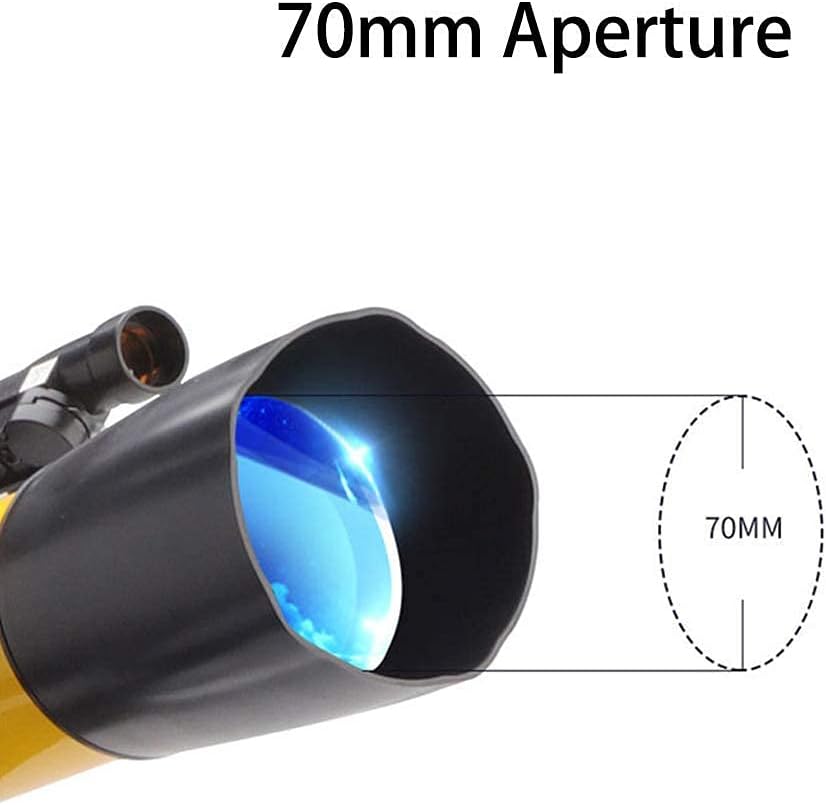 Telescope for Kids Adults Beginners 70mm Aperture 300mm Astronomical Refractor Telescope BAK4 Prism FMC Lens Telescope for Astronomy with Backpack and Tripod to Observe Moon and Planet