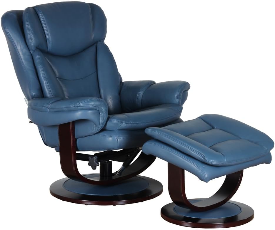 BarcaLounger Rosco Reclining Pedestal Chair – Roman Blue