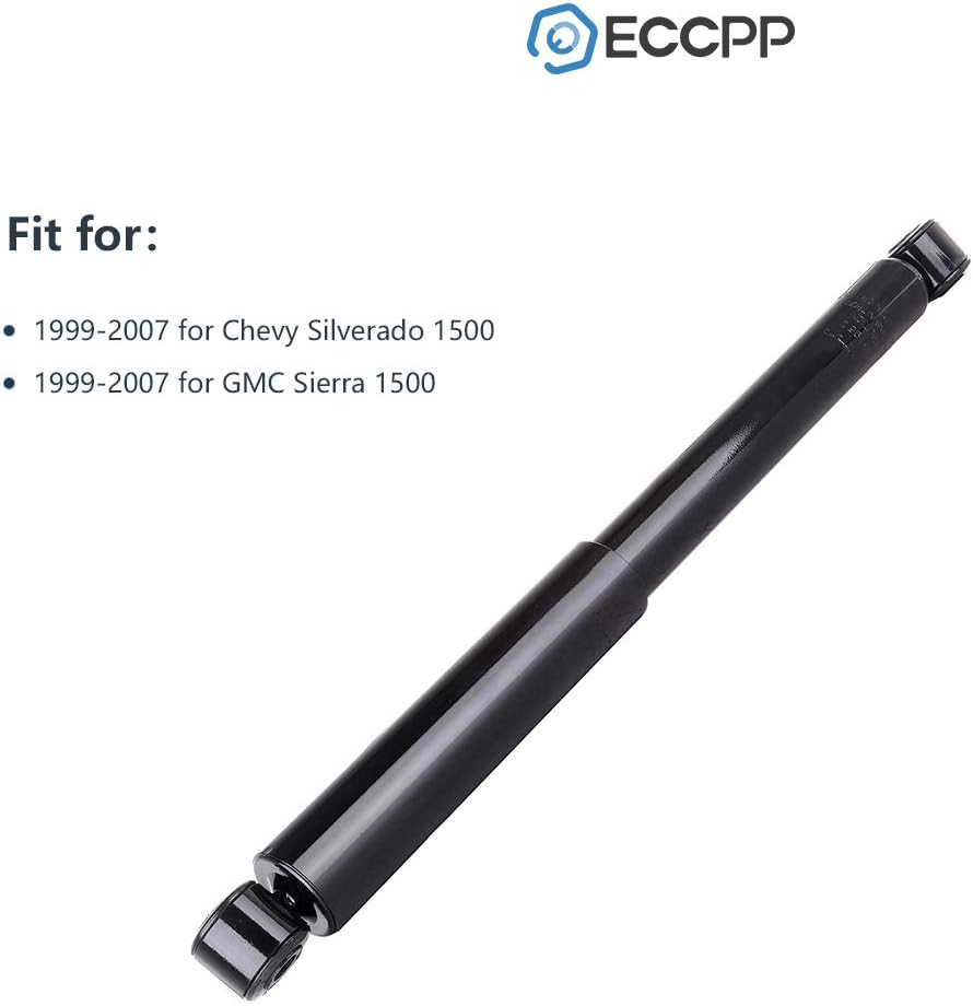 Shocks Silverado,ECCPP Front Rear Shock Absorbers Kits for Chevy 1999 2000 2001 2002 2003 2004 2005 06 07 for Chevy Silverado 1500/for GMC Sierra 1500 344380 Gas Strut Auto Shocks (4 pcs for 2WD-RWD)