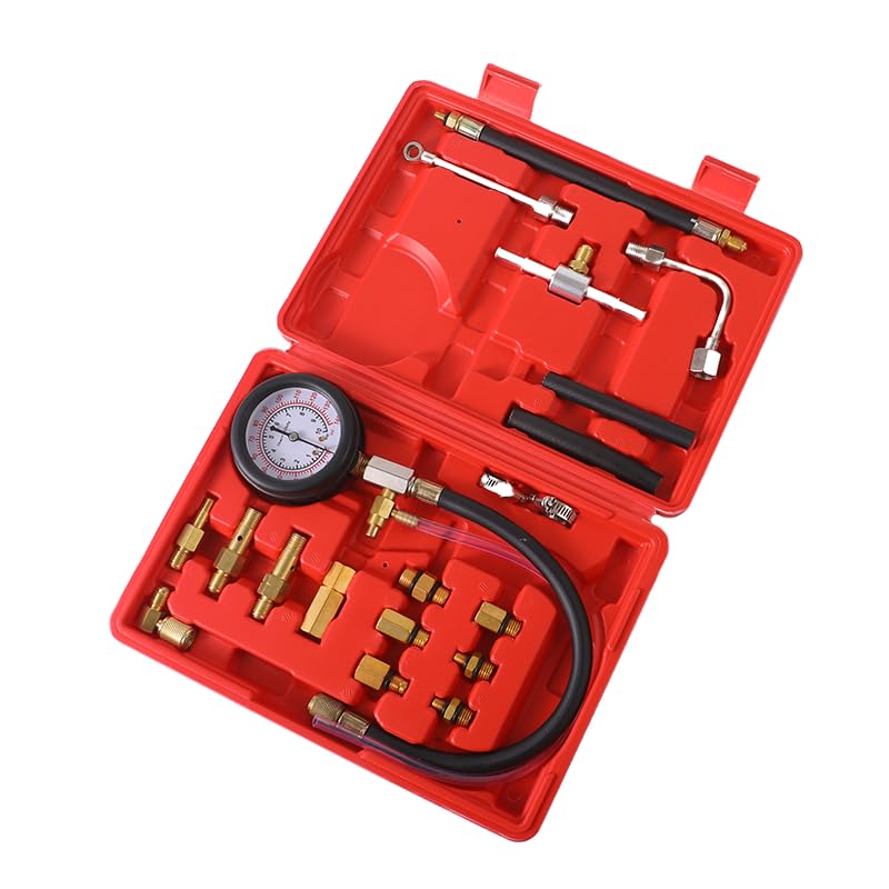 0-140PSIFuel Injection Pressure Tester Kit, Pro Fuel Pressure Tester Kit, Car Truck Motorcycle Diagnostic Tool