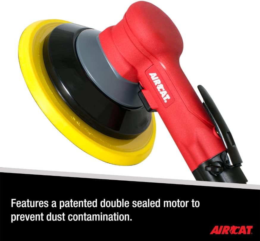 AIRCAT Pneumatic Tools 6700-8G: Non Vac Geared Planetary Motion Sander 900 RPM