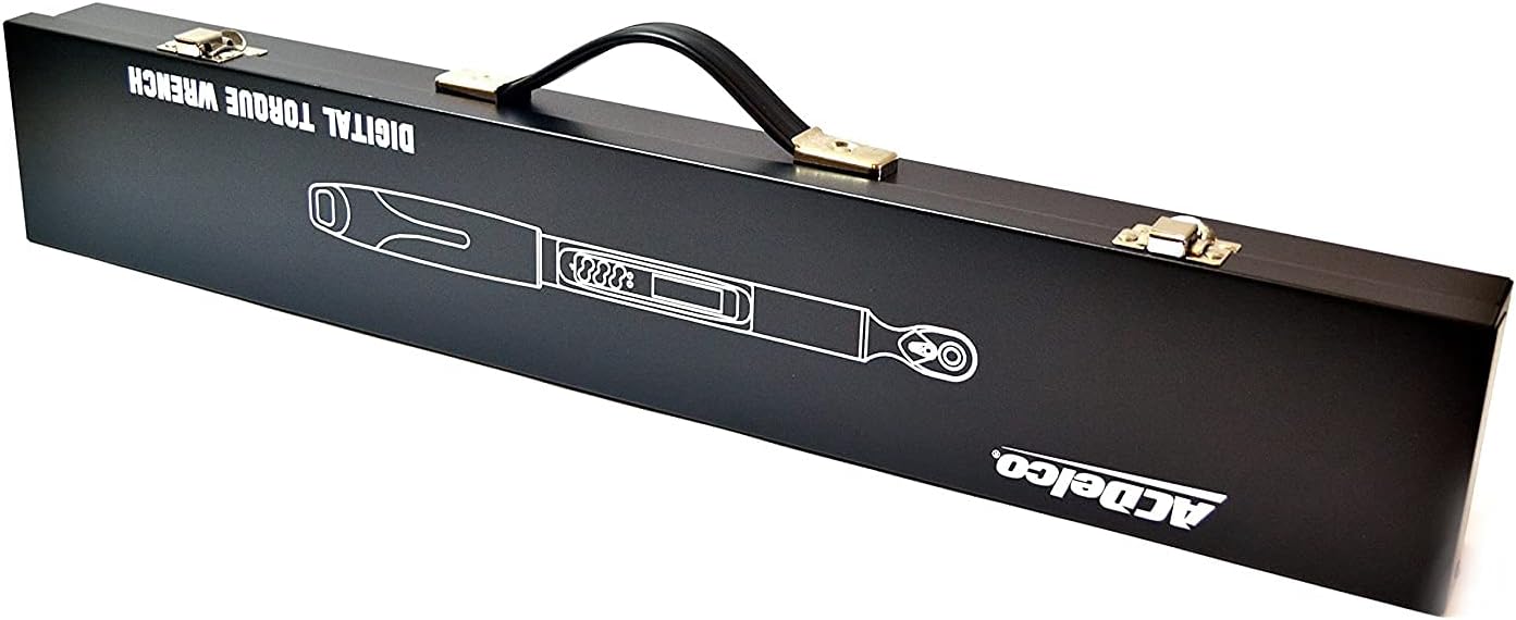 ACDelco ARM317-4A 1/2" Heavy Duty Angle Digital Torque Wrenches, Electronic Torque Wrench (1/2" 5.0 to 99.5 ft-lbs.) ISO 6789 Standards with Certificate of Calibration