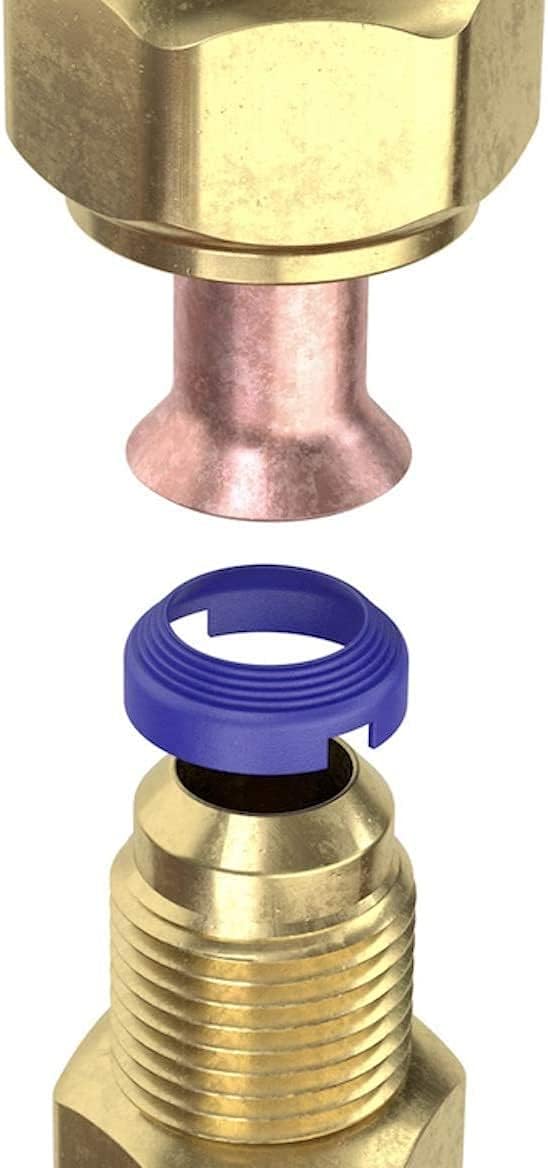 40 Pack Starter Leak Free SAE Flare Fitting Refrigerant Leaks Eliminated - Refrigeration, HVAC, Ductless, Schrader Valve or Mini Split (1/4", 3/8", 1/2", 5/8", 40 Pack Starter Kit