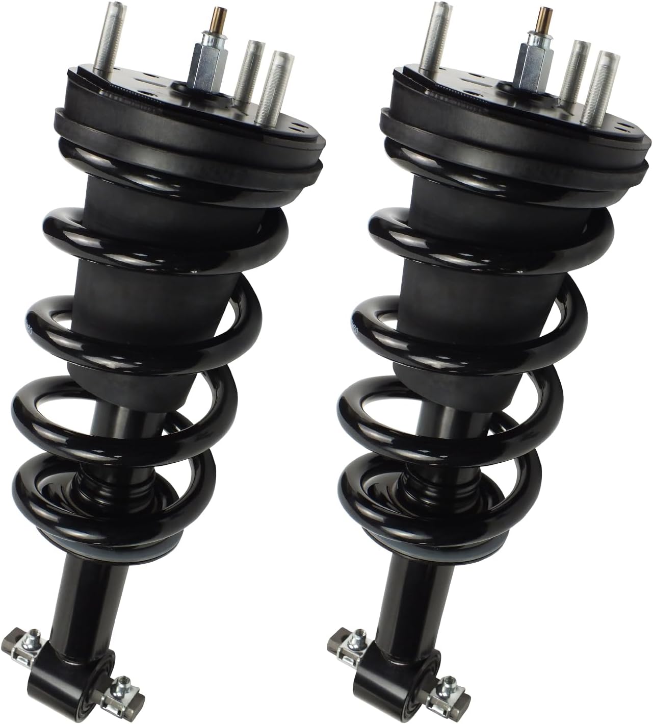 2PCS Front Shock Absorbers Struts Assembly Suspension with Coil Springs For 2007-2014 Cadillac Escalade Chevy Suburban Tahoe GMC Yukon XL Sierra 1500 Chevrolet Silverado Shocks 580-435