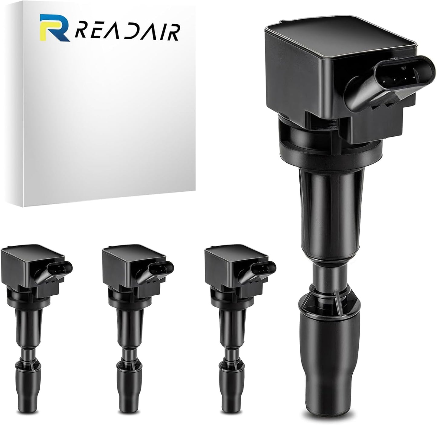 UF575 Ignition Coil & 1675 Double Iridium Spark Plug for Audi A3 A4 A5 A6 Q5 R8 TT RS4 RS5/Volkswagen Jetta Passat Beetle CC Golf GTI Replaces# C1627 07K905715F E1075