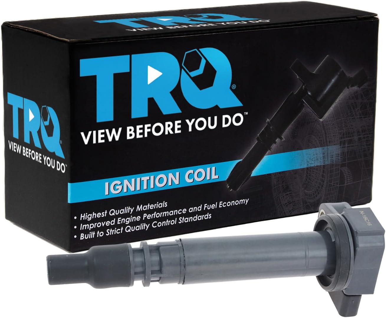 TRQ Ignition Coil Compatible with 1999-2000 Toyota 4Runner 2000-2004 Tacoma