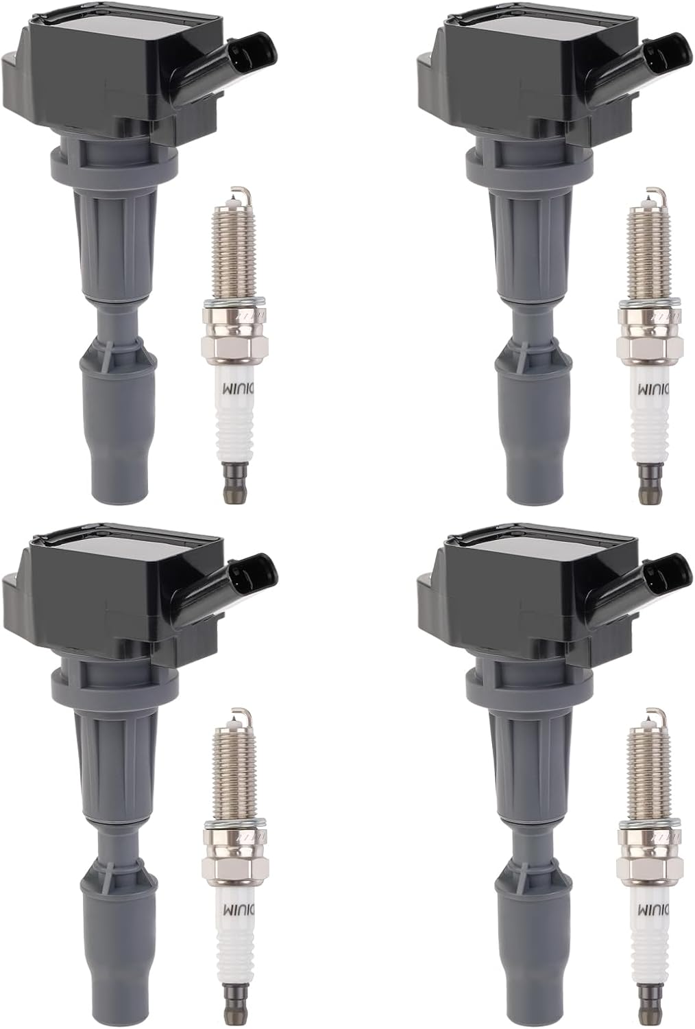 Set of 6 Ignition Coils Pack UF569 and Iridium Spark Plug 90117 compatible with GMC Acadia Canyon Terrain Chevy Caprice Colorado Equinox Malibu Cadillac ATS CTS Buick Pontiac Saturn Suzuki