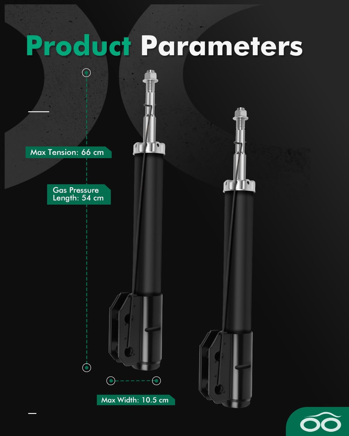 Shocks,SCITOO Front Pair Gas Strut Shock Absorbers fit for 1994 1995 1996 1997 1998 1999 2000 2001 2002 2003 2004 for Ford Mustang 3.8L 3.9L 4.6L 235060 71963 Set of 2