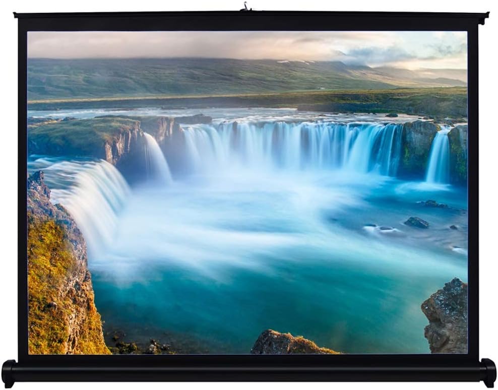 40-inch 4:3 Projection Screen Portable Folded Front Projection Screen for DLP Projector Handheld Projector