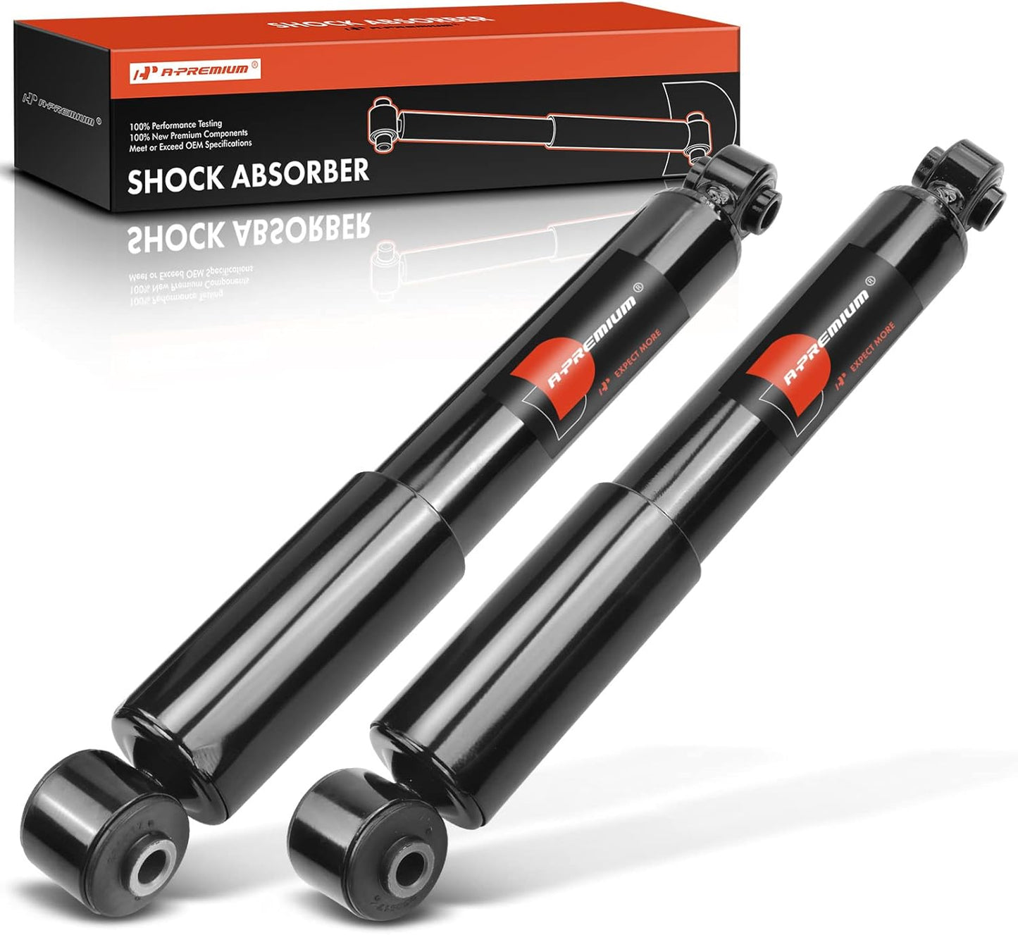 A-Premium Front Shock Absorber Compatible with Hyundai Accent 2012-2017 & Kia Rio 2012-2017, 2-PC Set