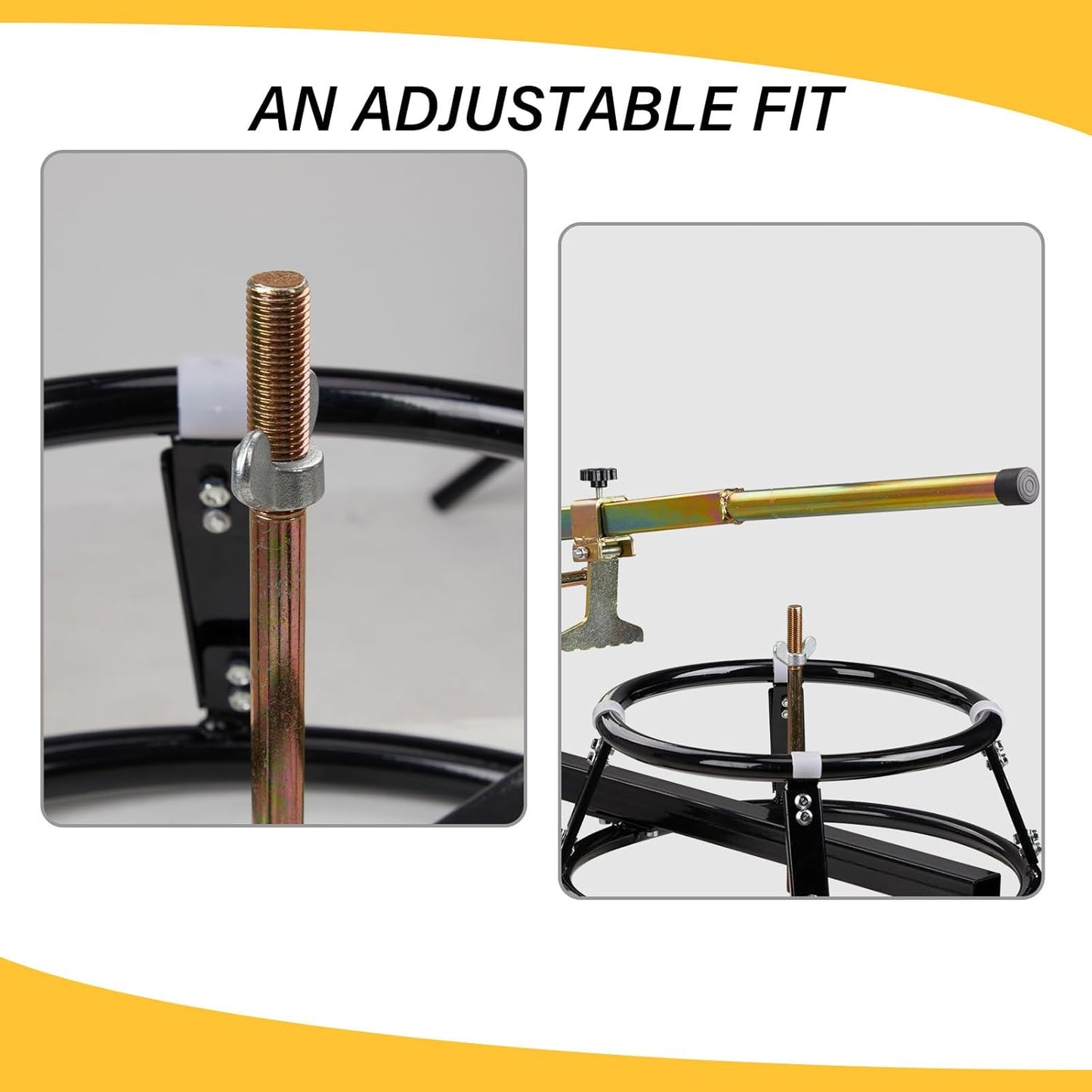 Tire Change Stand for 16in to 21in Tires Motorcycle Dirt Bike Bead Breaker Mount, Black