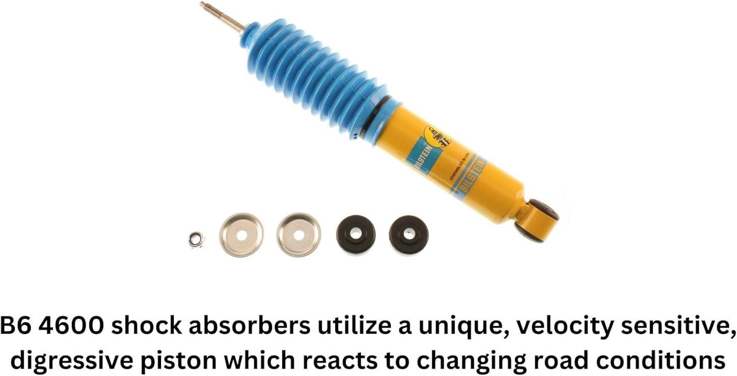 Bilstein Pair of B6 4600 Suspension Front Shock Absorbers for 1997 2003 F150 4WD | Includes TrendsAuto Decal | 24-185134