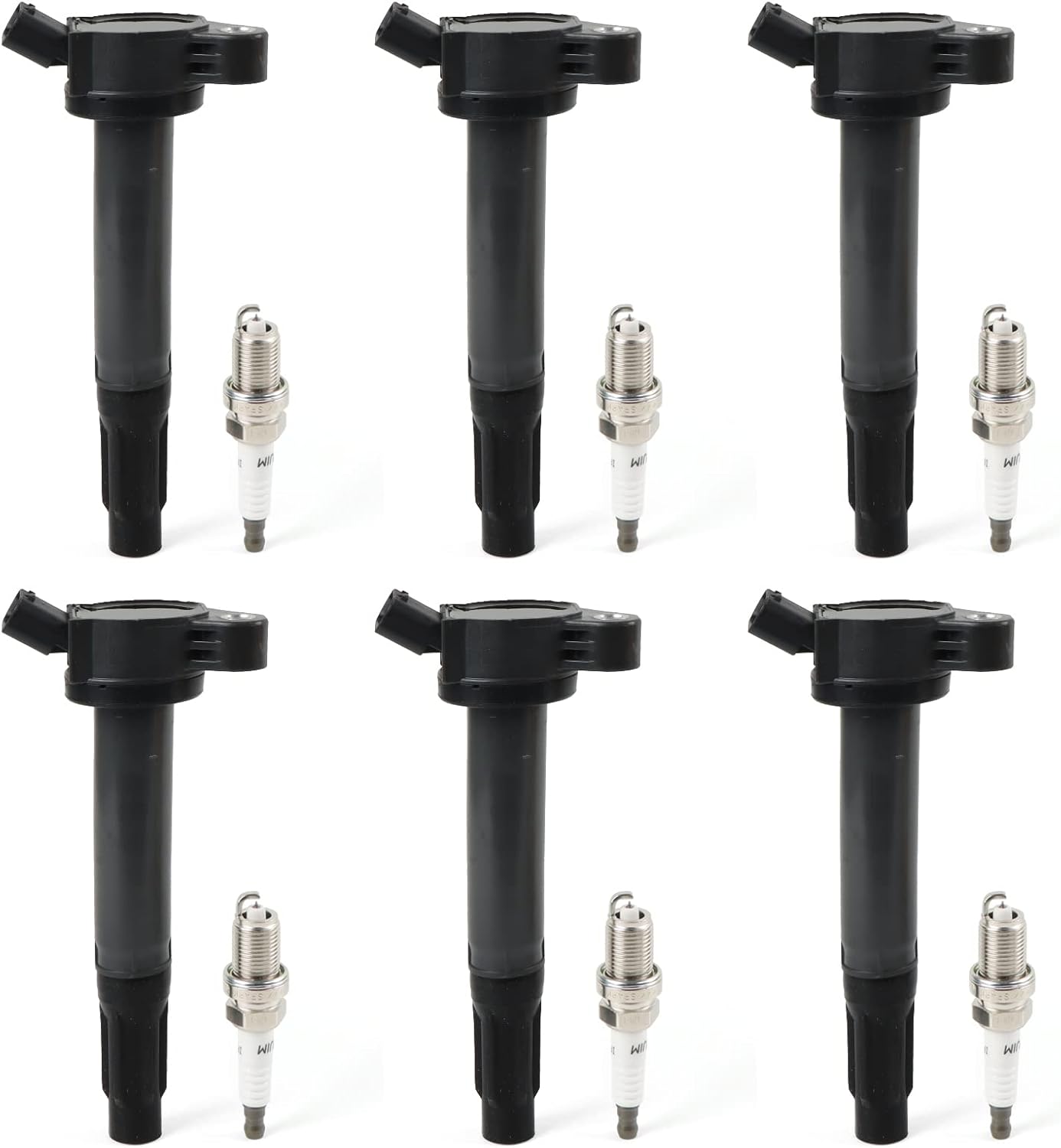 4PCS UF-764 Ignition Coils Pack & Iridium Spark Plugs Compatible with Hyundai Santa Fe 2019-2020 L4 2.4L & Kia Optima 2016-2020 L4 2.4L & Genesis G70 2019-2021 L4 2.0L