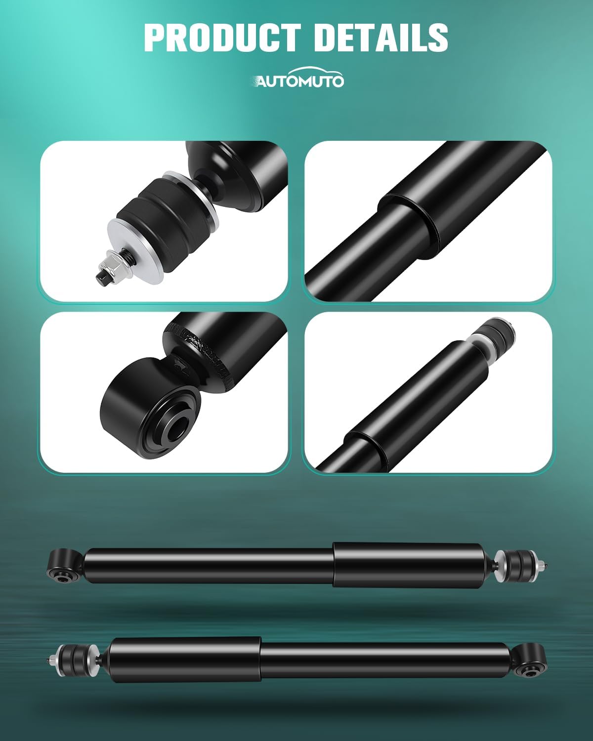 AUTOMUTO 2 Pcs Struts Shock Absorbers Compatible with 2012 2013 2014 2015 for Honda Civic with 348066 5505 Auto Shocks - Rear