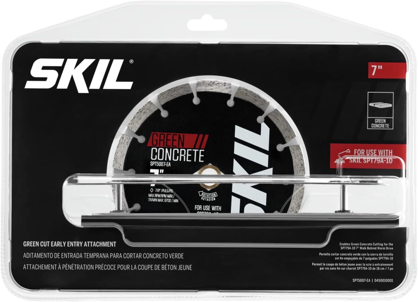 SKIL 7" Walk Behind Worm Drive Skilsaw for Concrete - SPT79A-10
