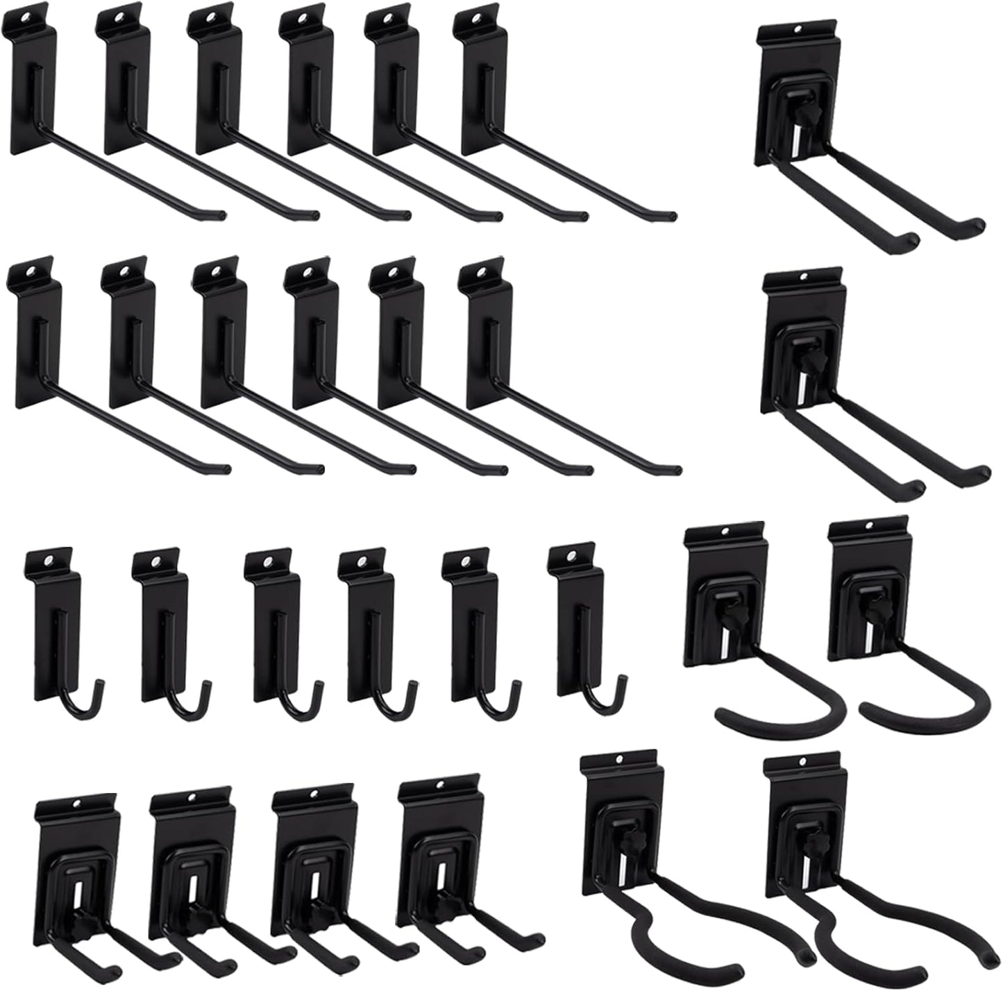 Slat Wall Paneling Garage Wall Organizer, Black Slatwall Panels 4'x8' Garage Tool Organizer Wall Mount Garage Slat Wall Storage Systems, Slat Board PVC Wall Panels Garage Storage Organization Product