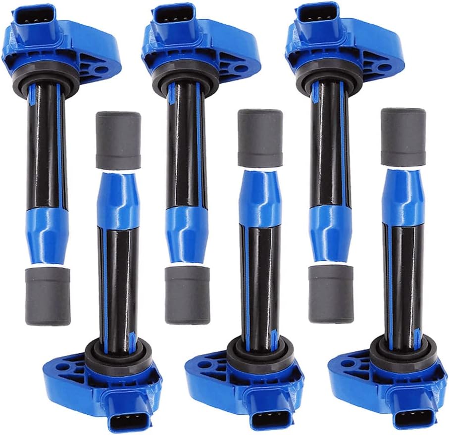 UF242 C1221 6pcs Set Ignition Coils Replacement for 2005 2006 2007 2008 Acura CL RL TL 2001 2002 2003 Honda Accord Odyssey Pilot Civic 1.7L 3.0L 3.2L 3.5L 30520P8EA01 30520RCAA02