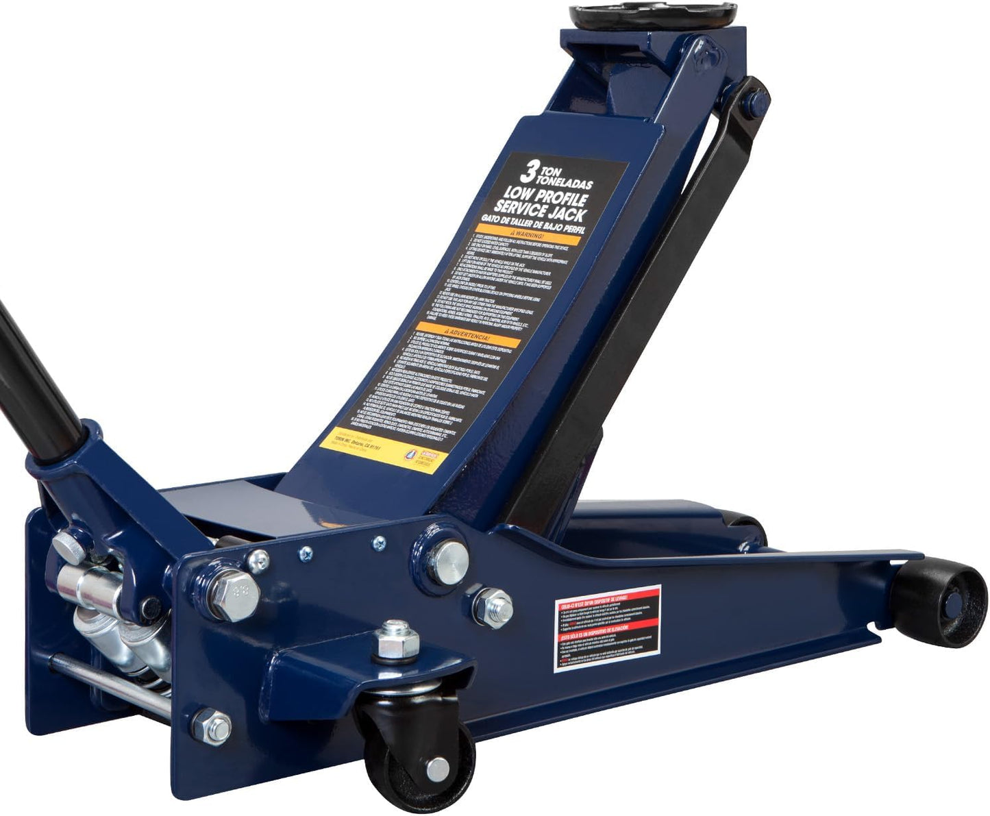 TCE TCET825051 Torin Hydraulic Low Profile Trolley Service/Floor Jack with Single Piston Quick Lift Pump, 2.5 Ton (5,000 lb) Capacity, Blue