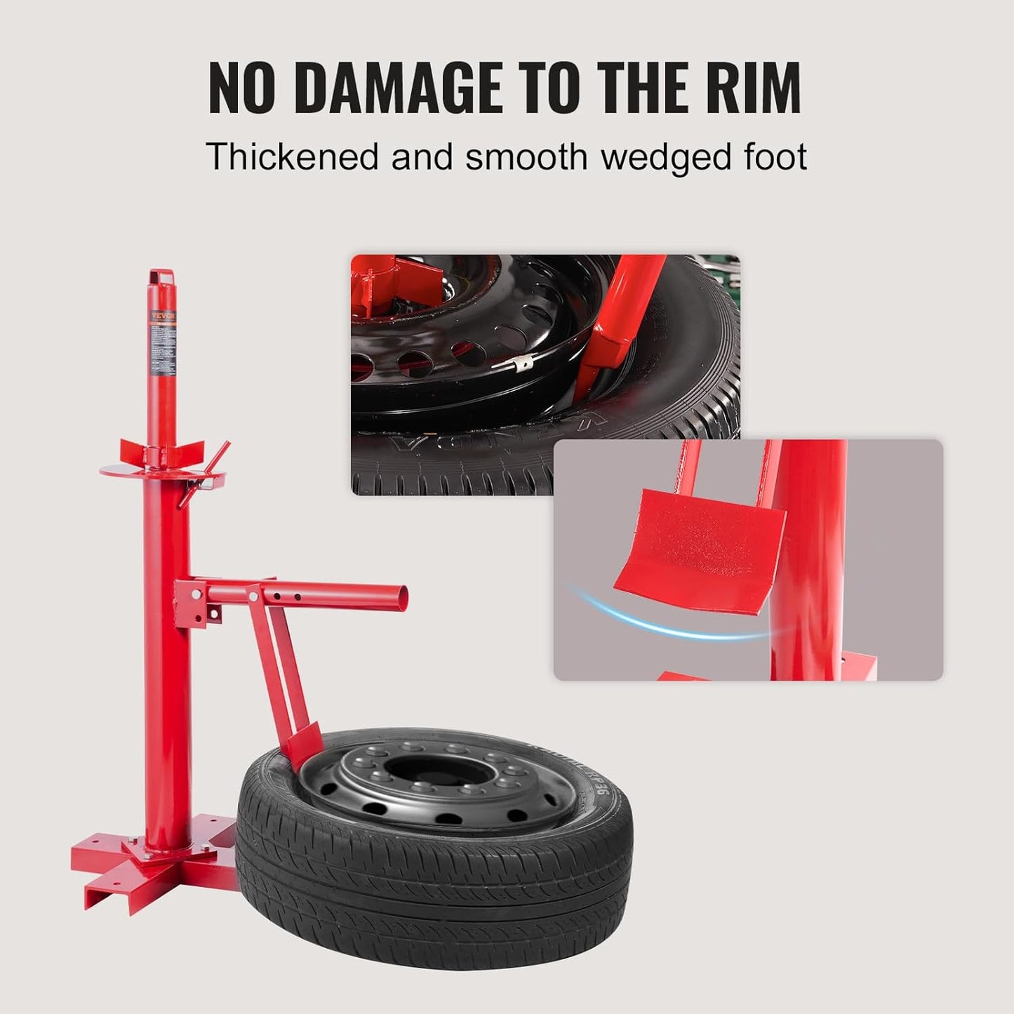 VEVOR Manual Tire Changer, Portable Hand Bead Breaker Mounting Tool for 8"-16" Tires, Compatible with Car Truck Trailer, Tire Mounting Machine for Home Garage Small Auto Shop