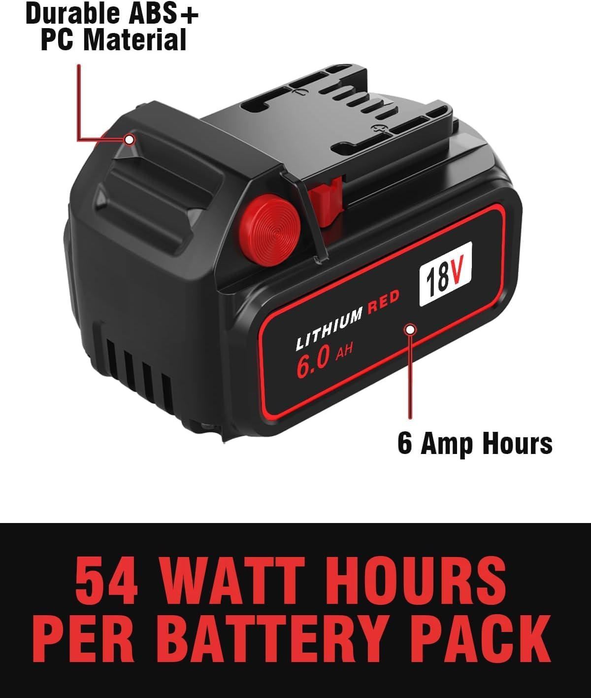 8 Pack 18V Replacement Battery for Milwaukee M18 Battery 6.0Ah, Compatible with 48-11-1850, 48-11-1840, 48-11-1860, and More Cordless Power Tools