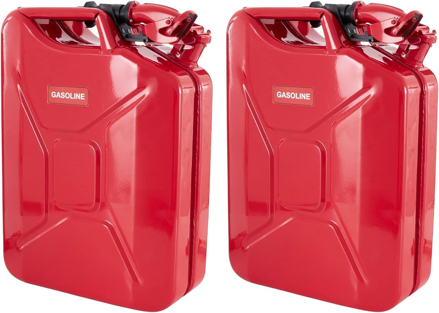 Wavian USA Authentic NATO Jerry Can and Spout System - Rust-Proof, EPA & CARB Compliant, Black, 20 Litre, Wavian 5 Gallon Gas Cans for Gasoline