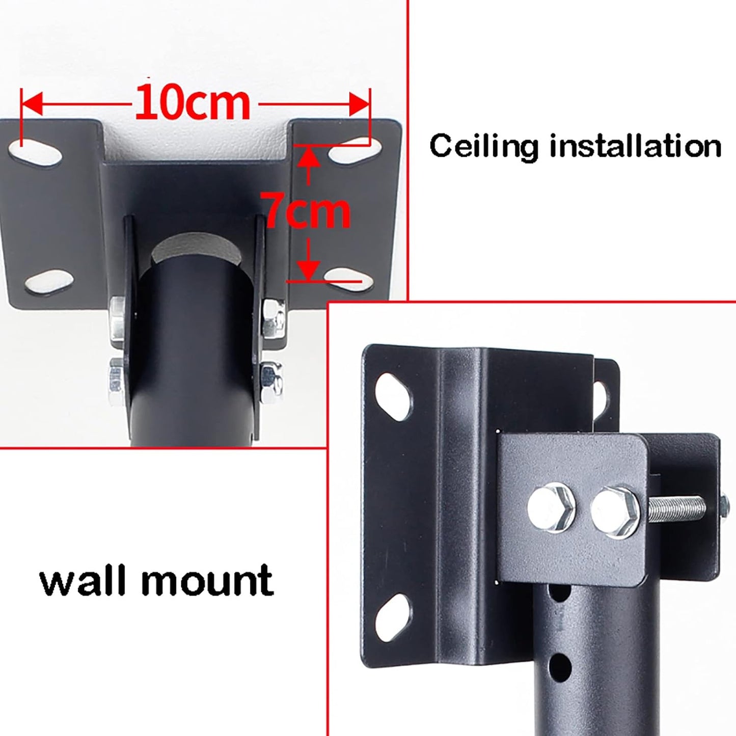 Universal TV Stand Ceiling TV Bracket, Full Motion Height Adjustable Swivel Tilting Bracket, TV Ceiling Mount Fits Most 12-32 Inch TVs, 45kg/99lbs Capacity