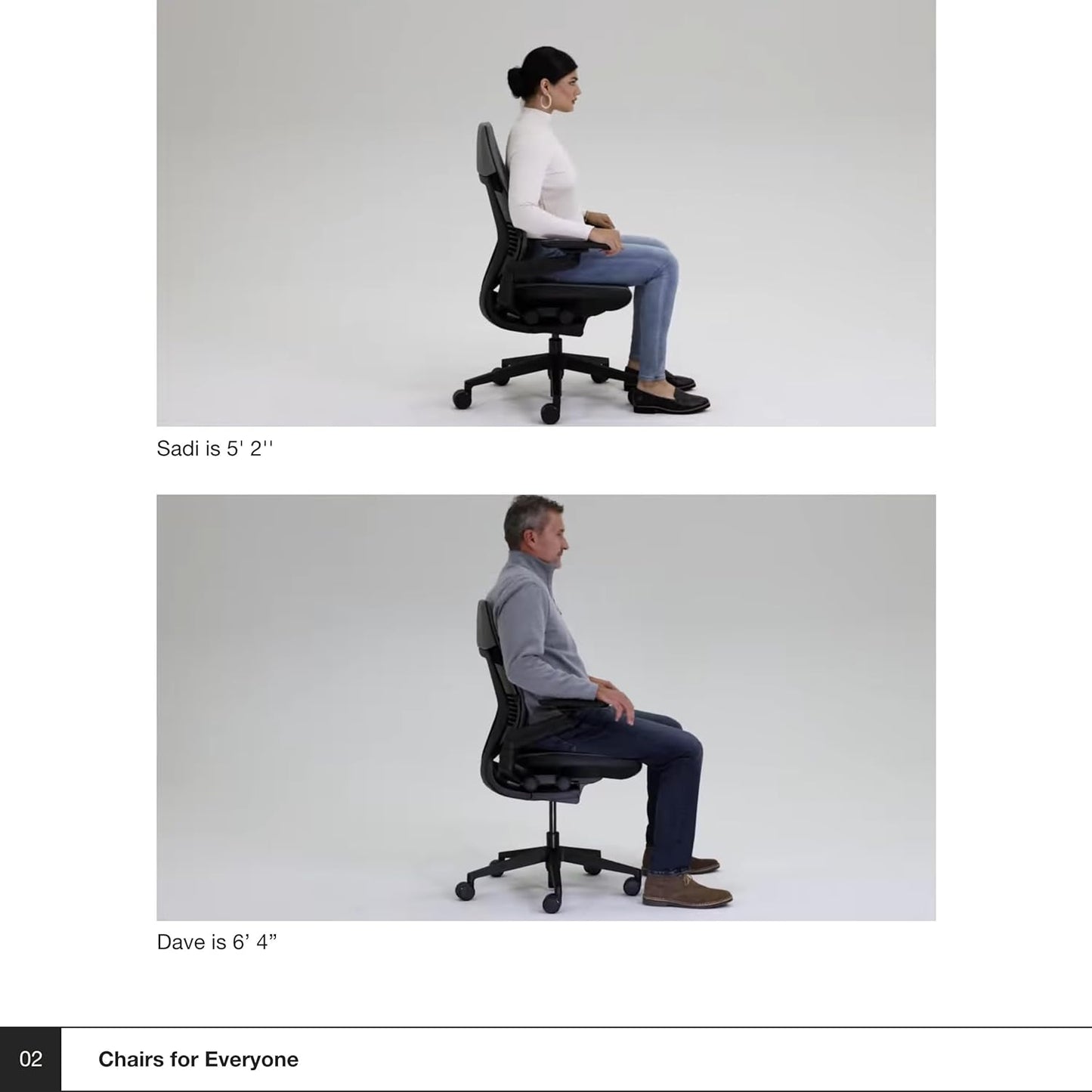 Steelcase Gesture Office Chair with Head Rest - Ergonomic Work Chair with Wheels for Hard Flooring - Comfortable Office Chair - Intuitive-to-Adjust Chairs for Desk - 360-Degree Arms - Licorice Fabric