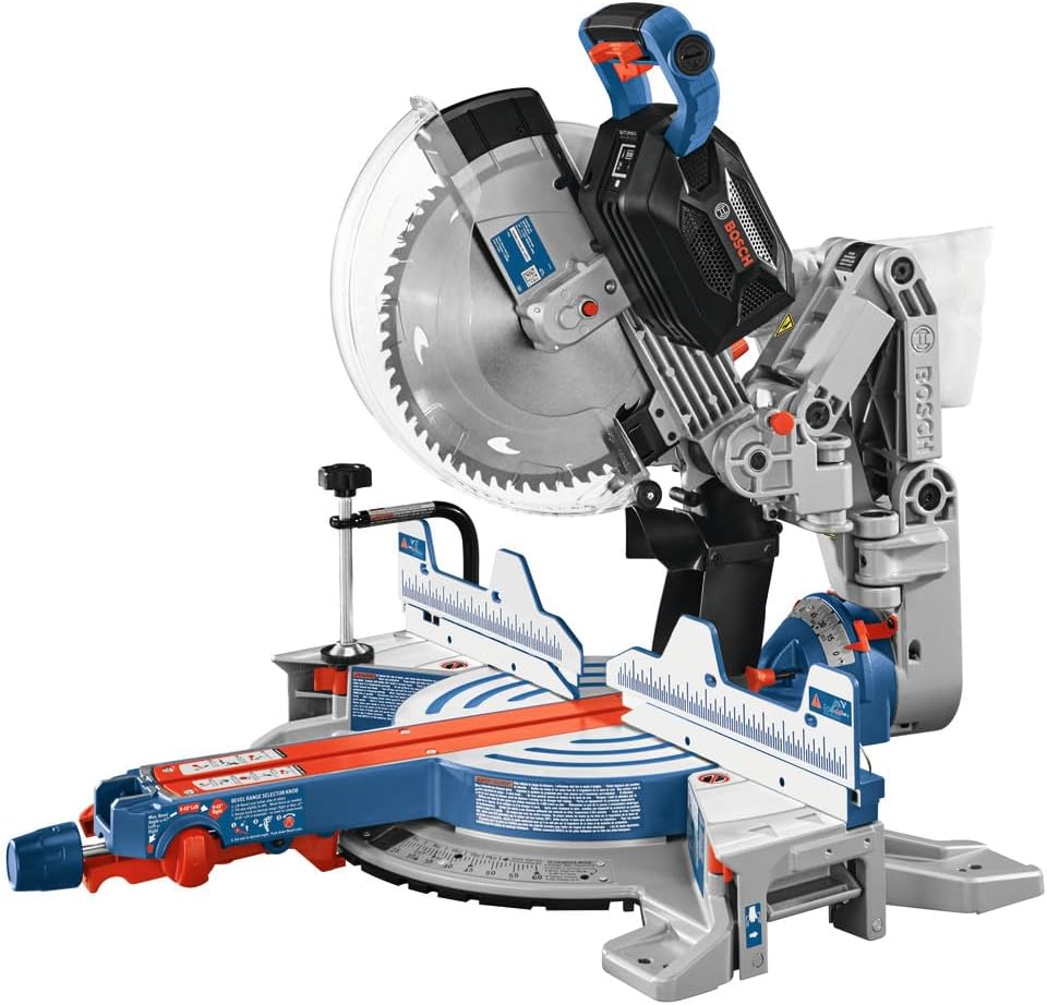 BOSCH GCM18V-12GDCN14 PROFACTOR™ 18V 12 In. Dual-Bevel Glide Miter Saw Kit with (1) CORE18V® 8 Ah High Power Battery
