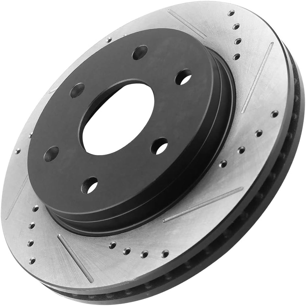 12.01" Front Disc Brake Rotors and Ceramic Brake Pads for 1999-2006 Chevy Silverado 1500, 2000-2006 Tahoe/Suburban 1500/Cadillac Escalade/GMC Sierra 1500, 2000-2006 Yukon XL/Yukon XL 1500