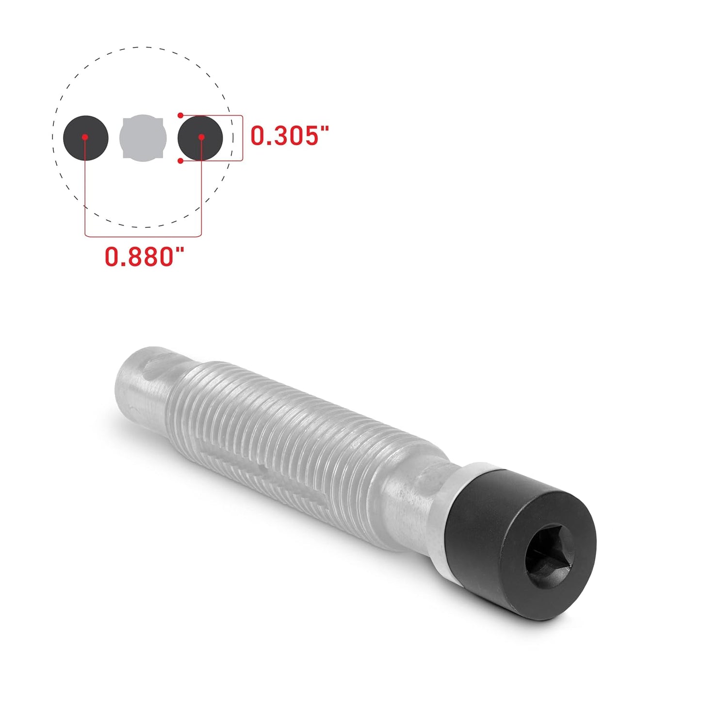 Tiger Tool Leaf Spring Pin Socket Set, Complete Set to Remove and Install Threaded Spring & Shackle Pins on Class 6 – 8 Commercial Heavy Duty Trucks & Equipment, 15111