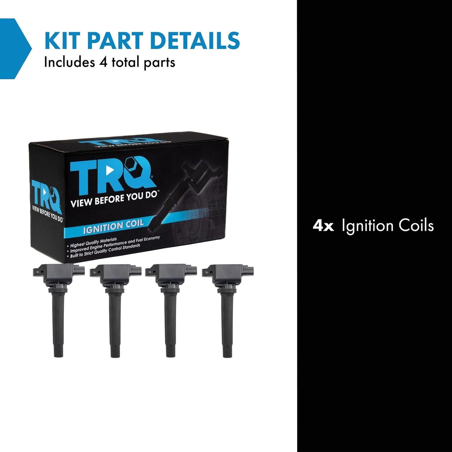 TRQ Ignition Coil Set Compatible with 2020-2021 Mazda 3 2018-2021 6 CX-30 2019-2021 CX-5