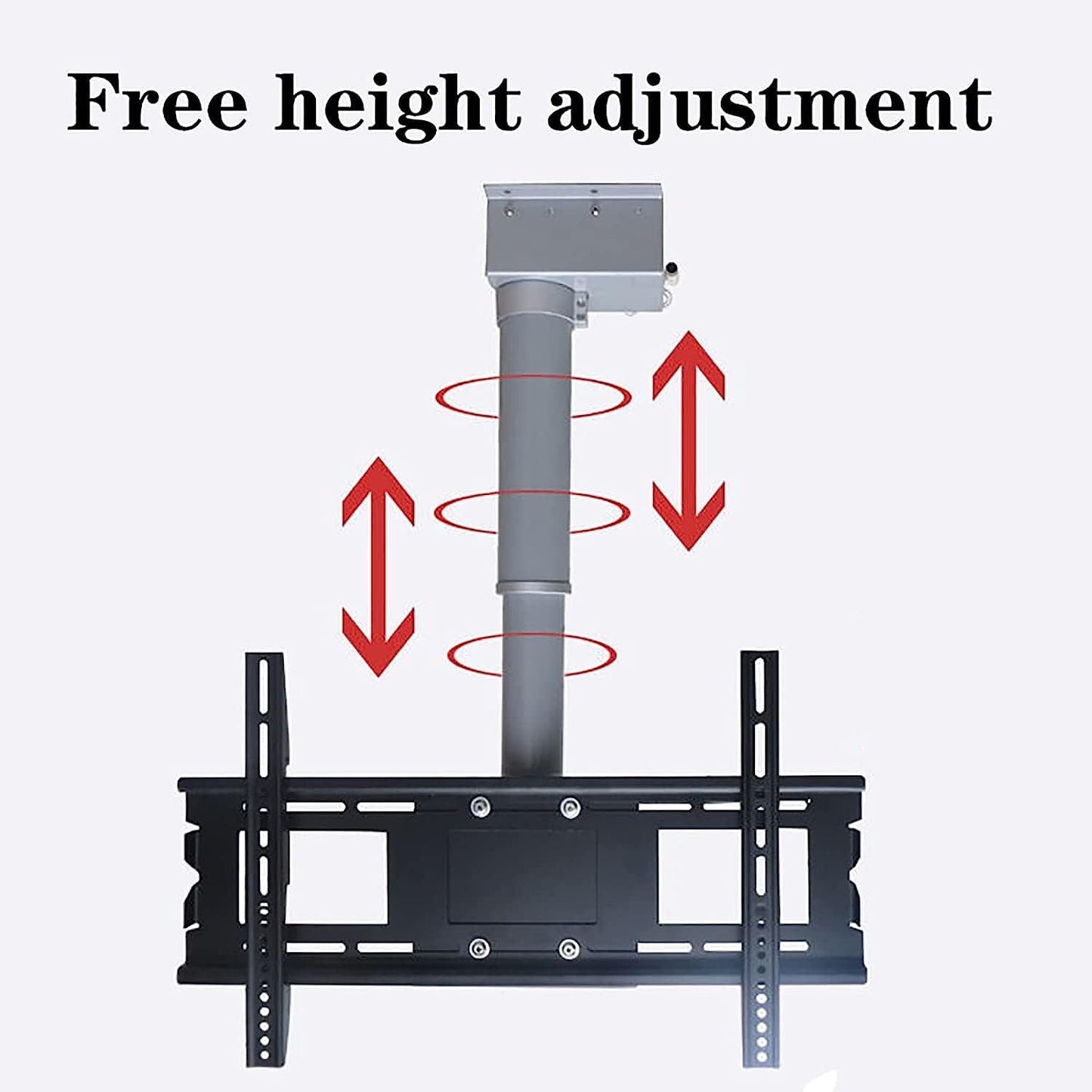 TV Wall Mount Motorized Adjustable Ceiling TV Mount,360° Swivel and Tilt Ceiling TV Bracket,Up to 88 Lbs,VESA 400x400mm TV Mount,1000mm