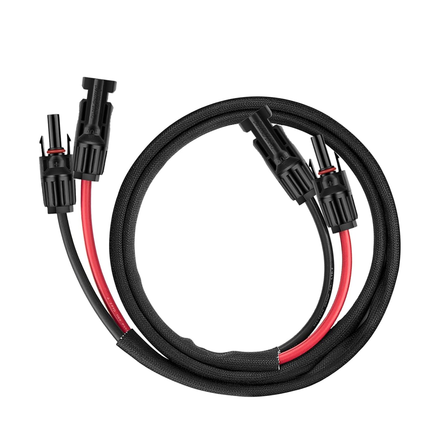 50FT 10AWG Solar Panel Extension Cable with Female and Male Connectors, Solar Cable for Solar Panels, Charge Controllers and Solar Generator (10AWG, 50FT)