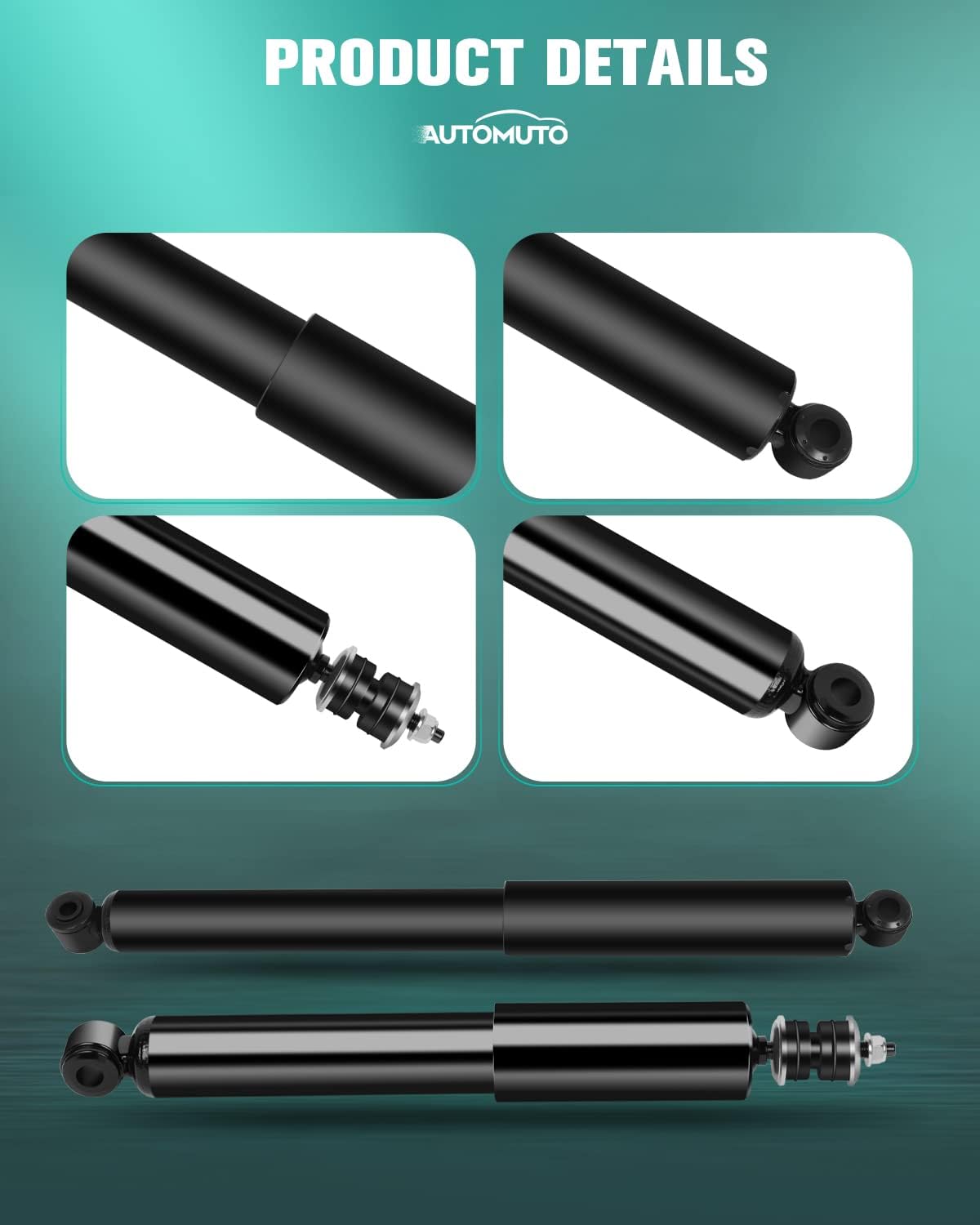AUTOMUTO Shock Absorbers - Fits 1990-1997 Ranger, 1994-1997 Mazda B2300 & B3000, 1994-1996 B4000 with 344268 & 344396 Auto Shocks
