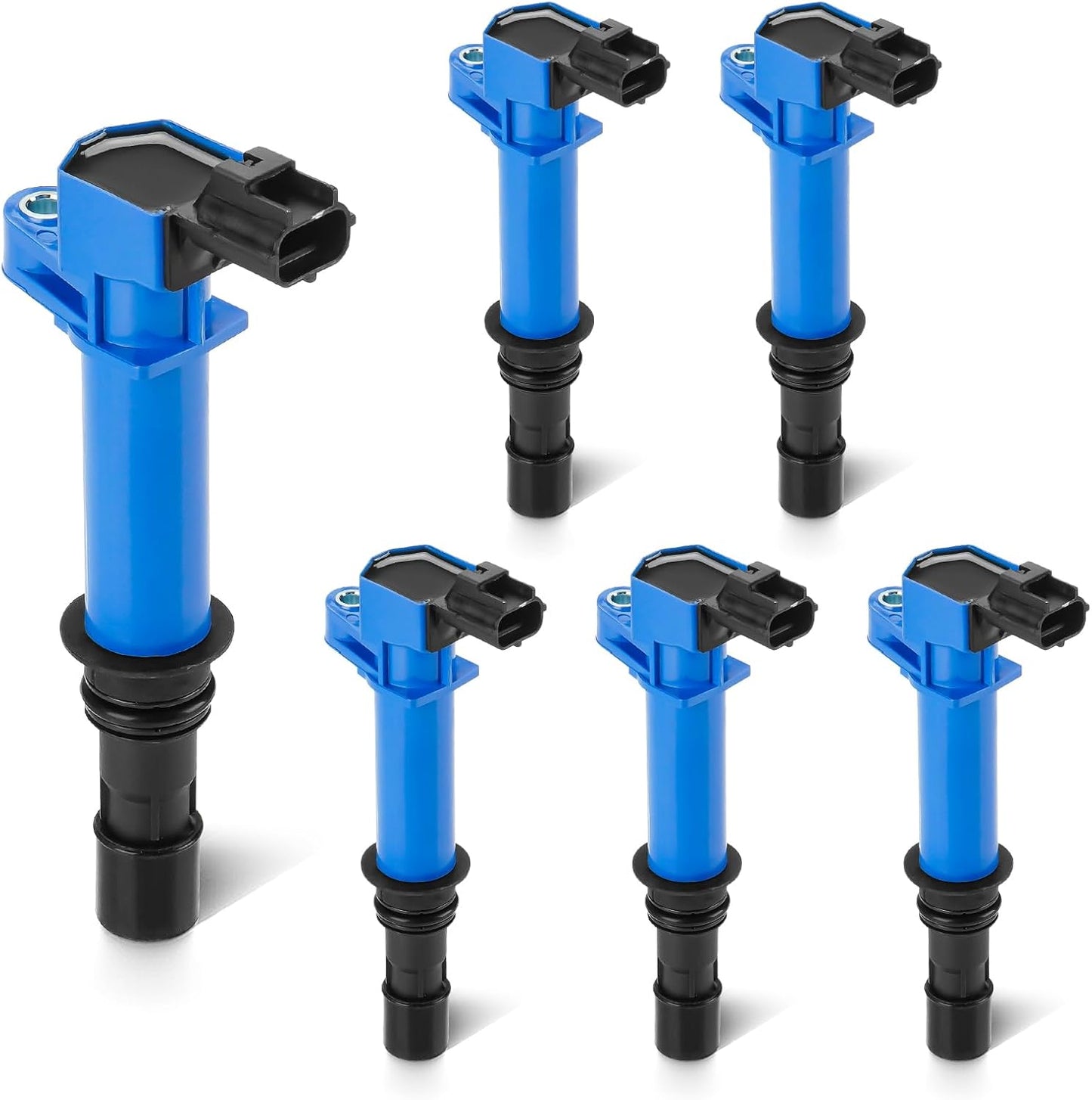 Set of 6 Ignition Coil Pack 3.7L 4.7L Compatible with Dodge Dakota Durango Ram 1500 Nitro, Jeep Commander Grand Cherokee Liberty, Chrysler Aspen, Mitsubishi Raider Replace 5C1114 C1231 UF-270