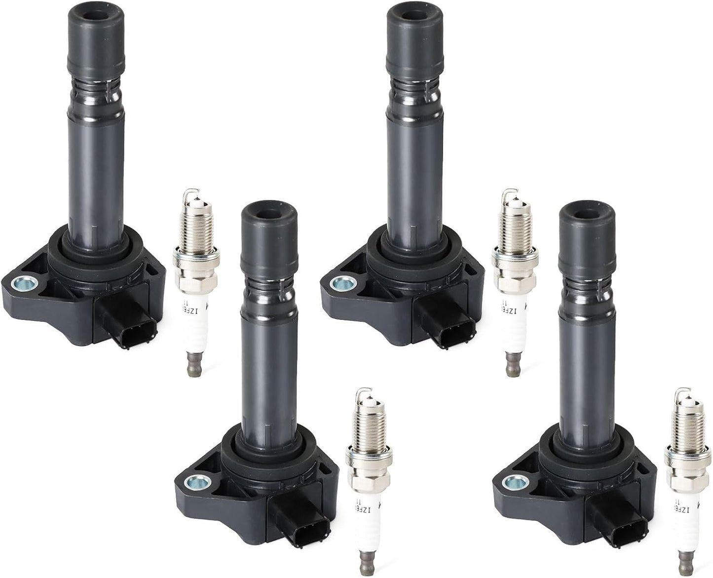 4PCS UF-764 Ignition Coils Pack & Iridium Spark Plugs Compatible with Hyundai Santa Fe 2019-2020 L4 2.4L & Kia Optima 2016-2020 L4 2.4L & Genesis G70 2019-2021 L4 2.0L