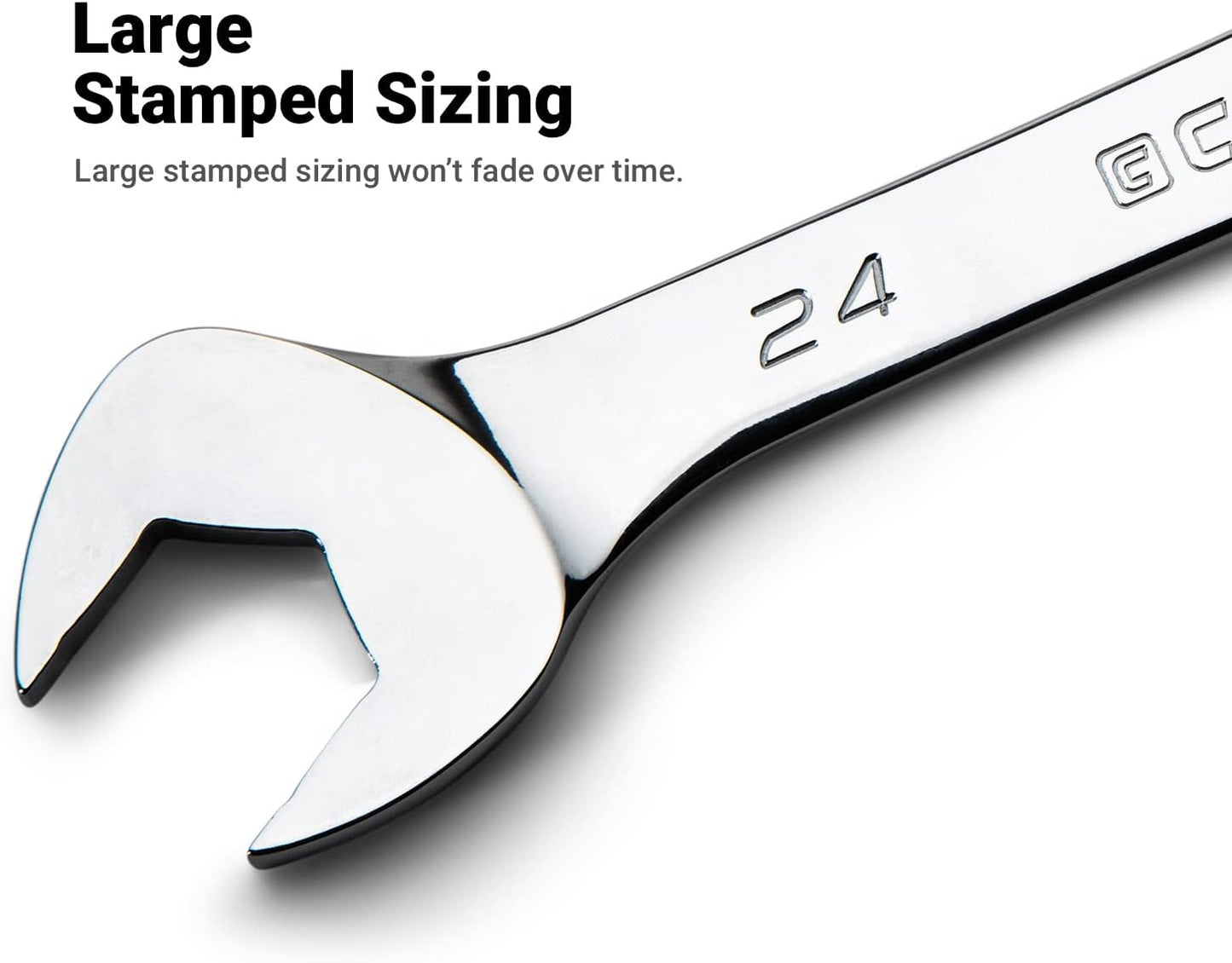 Capri Tools Angle Open End Wrench Set, 30° and 60° angles, 6-24 mm Metric, 19-Piece with Mechanic's Tray