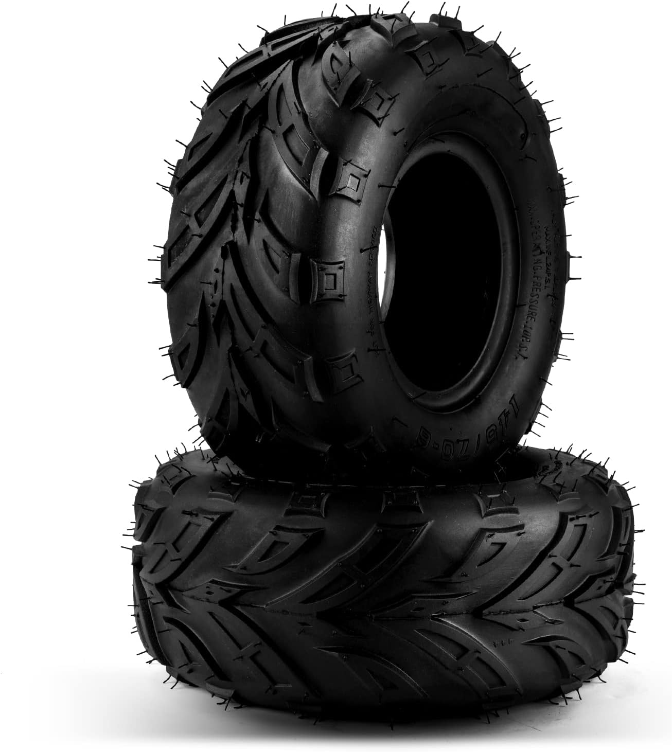 Torchbeam 22x10-9 Go Kart Tire, 6-Ply ATV UTV Off-Road Tires, Mud, Gravel, Sand, Rocky and UTV Tires, 2x ATV TIRE