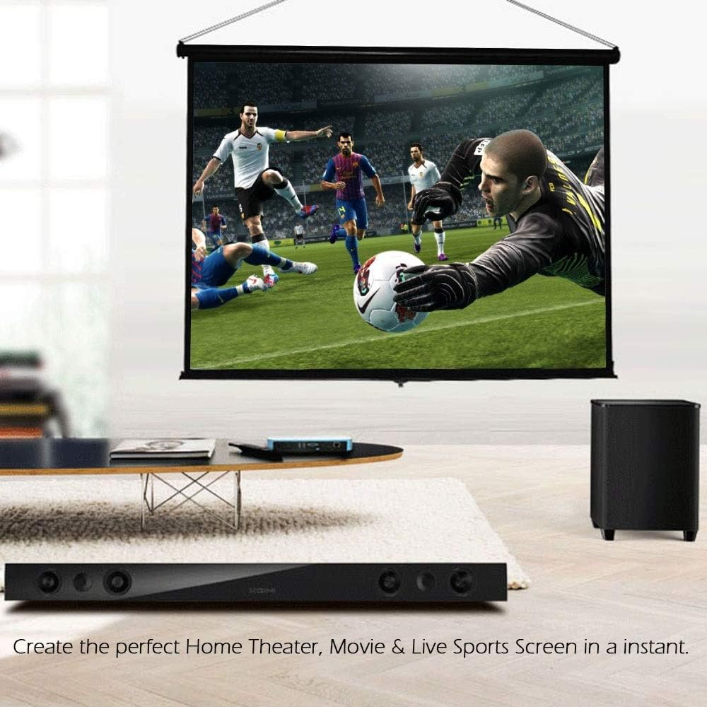 40-inch 4:3 Projection Screen Portable Folded Front Projection Screen for DLP Projector Handheld Projector