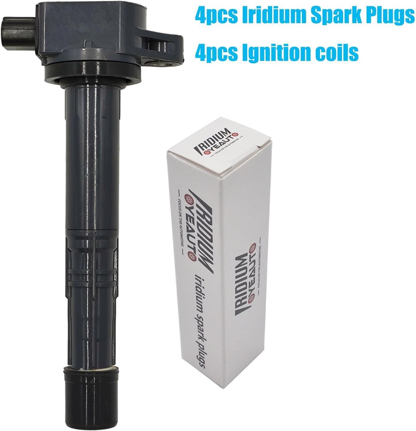 UF602 Ignition Coil Pack 30520R40007 GN10369 and Iridium Spark Plugs 97390 Set Of 4 Fit For Honda Accord,CR-V,Civic,Crosstour 2008-2016&Acura TSX,ILX 2009-2015 2.4L L4