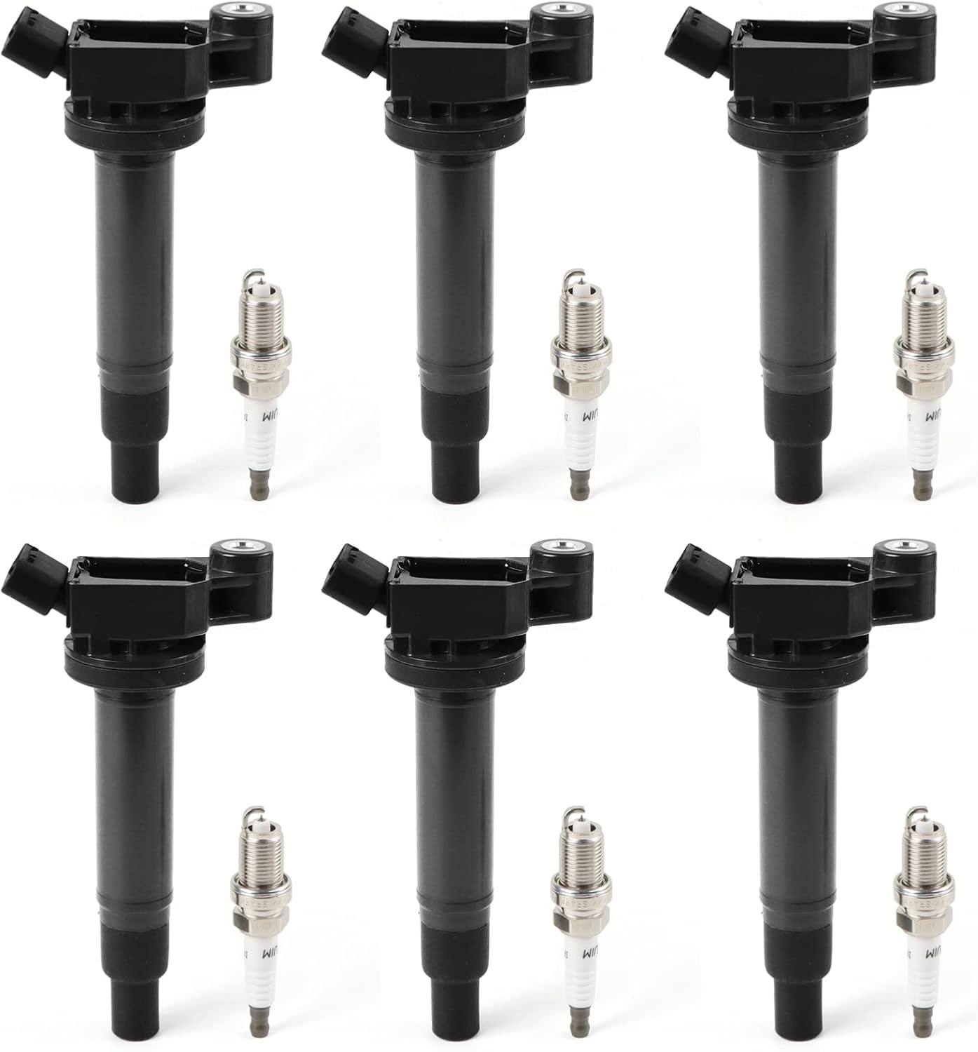 4PCS UF-764 Ignition Coils Pack & Iridium Spark Plugs Compatible with Hyundai Santa Fe 2019-2020 L4 2.4L & Kia Optima 2016-2020 L4 2.4L & Genesis G70 2019-2021 L4 2.0L